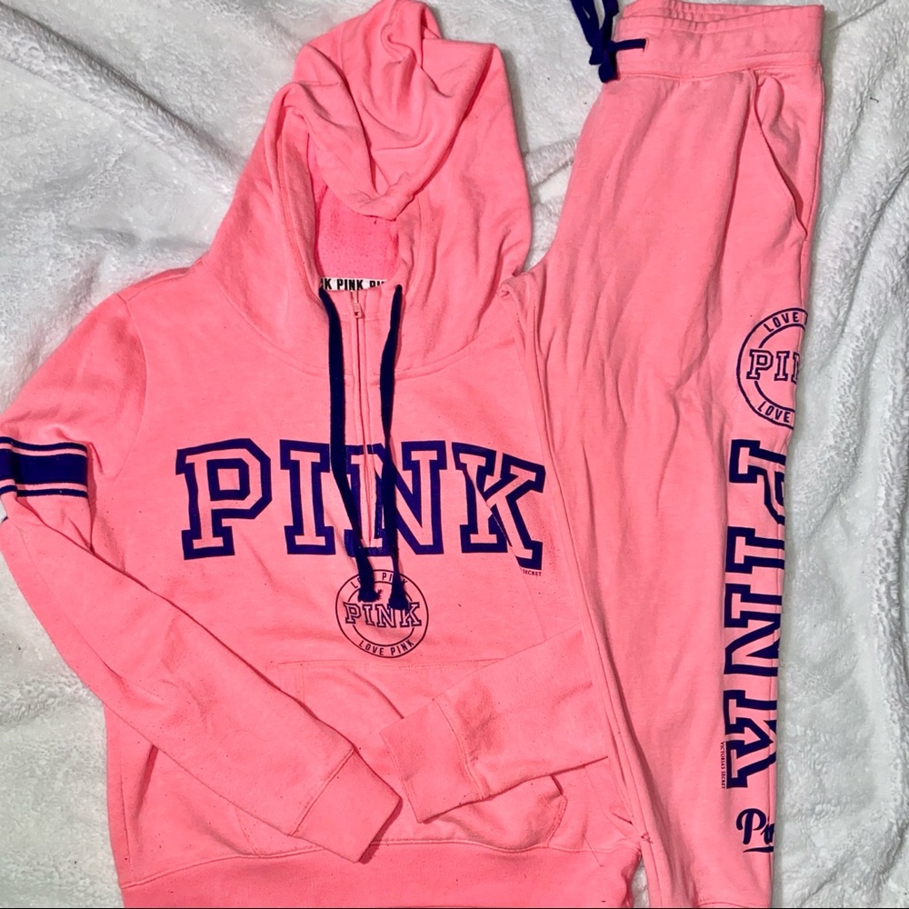 Blue& Pink Pink Victoria Secret Outfit